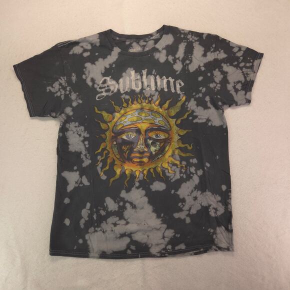 Sublime Band Short Sleeve Crew Neck Graphic T Shirt Mens Size Large L Black - Picture 2 of 9